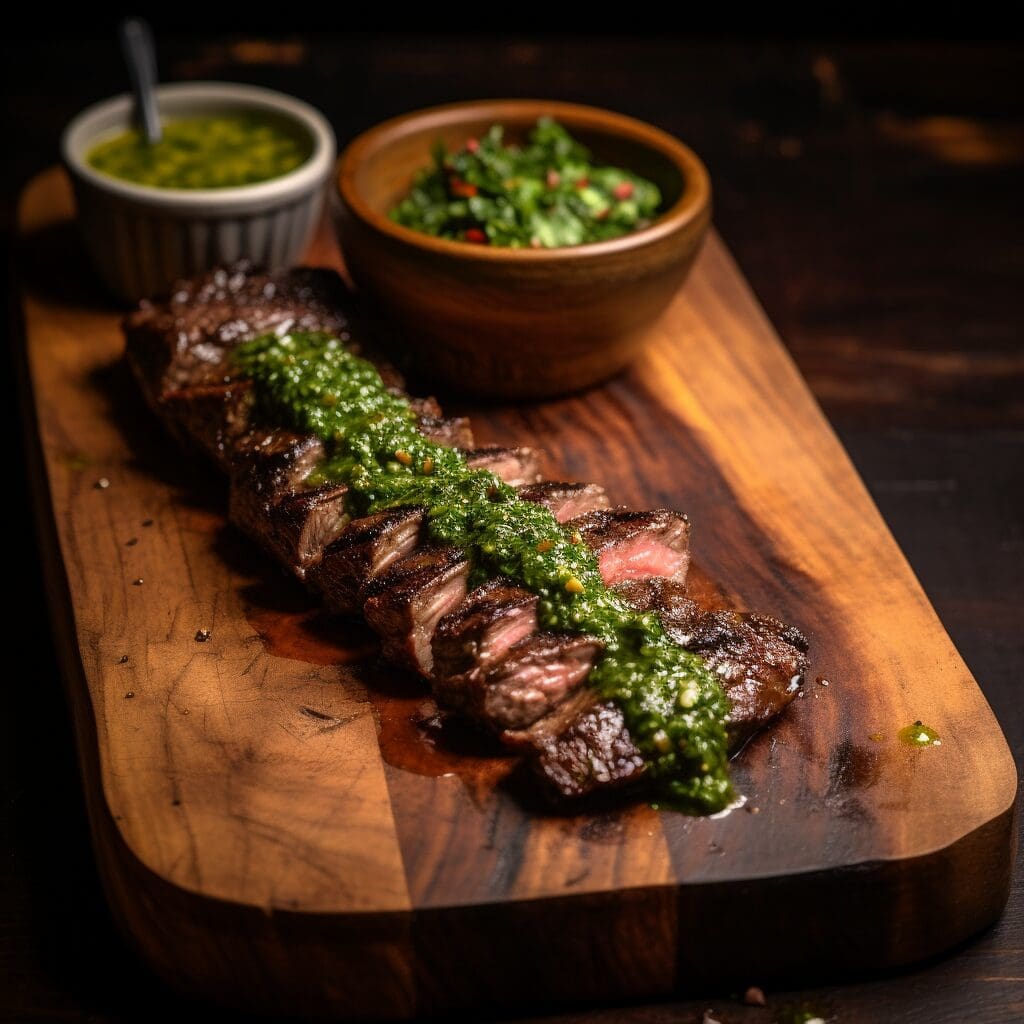 Asado Meat with Chimichurri